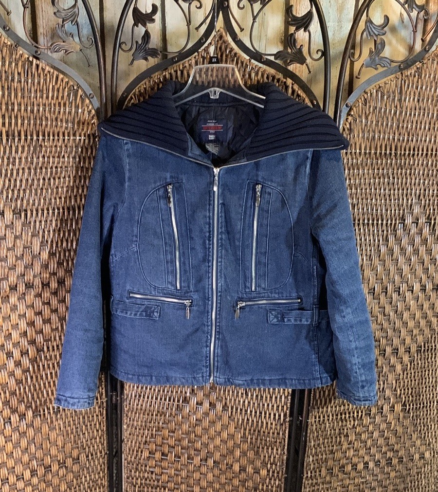 Vintage Faded Glory Denim Coat Size L