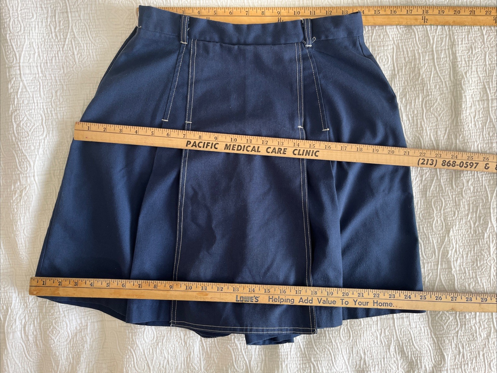 Vintage 1970’s – Gauchos/Culottes/Skort – Blue – Gator Of Florida