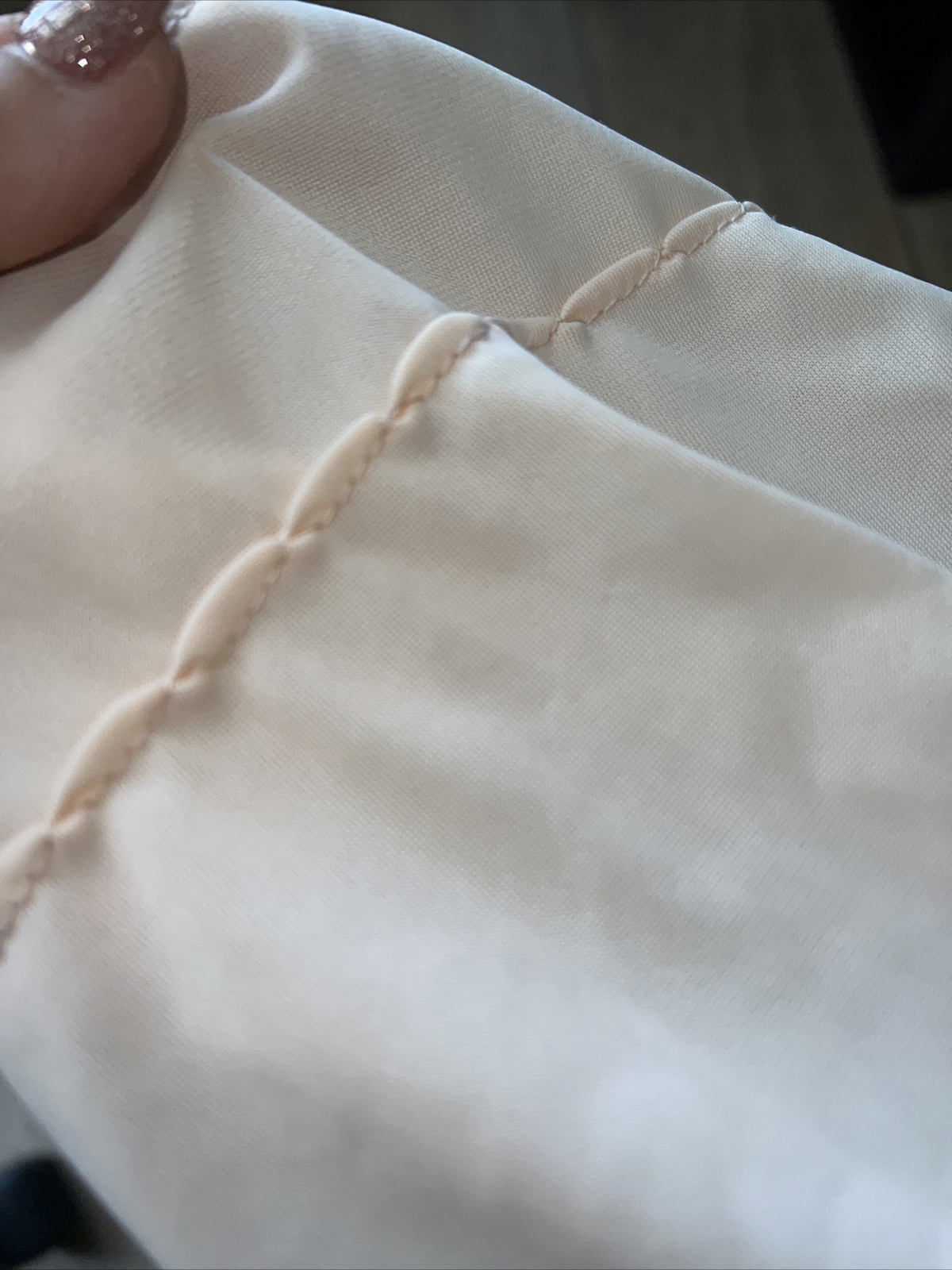 VTG SLIP PEACH COLOR UNKNOWN BRAND Polyester SEE DETAILS cxs
