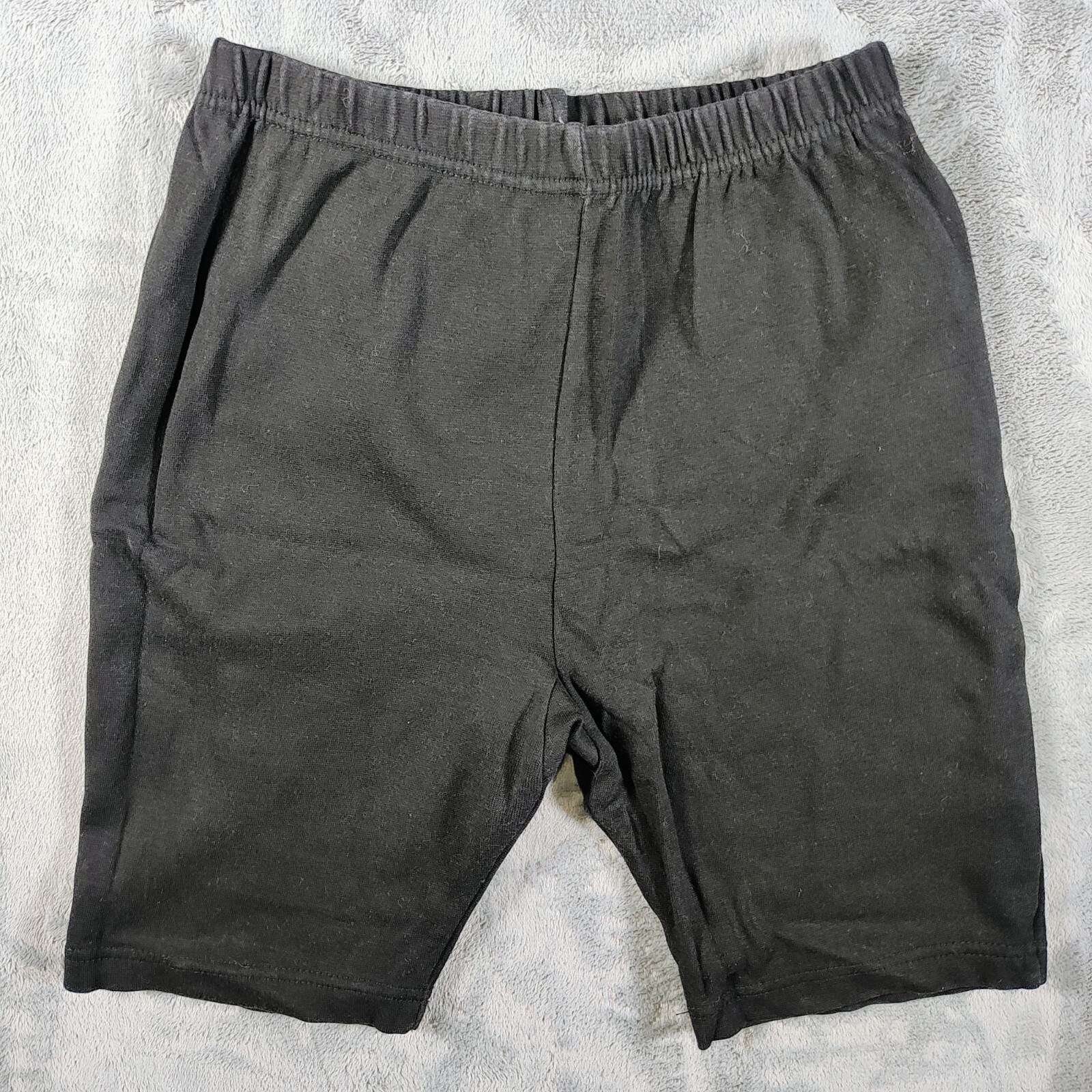Vintage 1980s Miss Juli Black Womens Spandex Bike/Exercise Shorts (M)