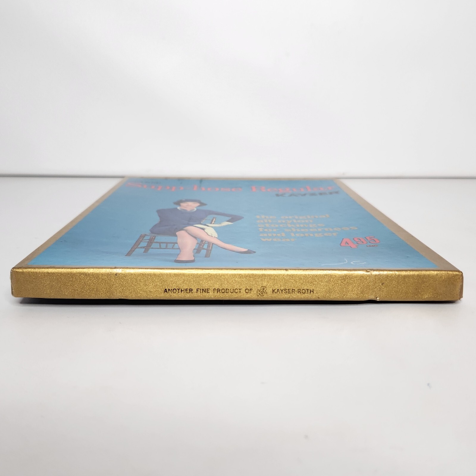 Vintage Supp-Hose Kayser Nylon Stockings Seamed Pantyhose Charm Regular 8.5-9.5M