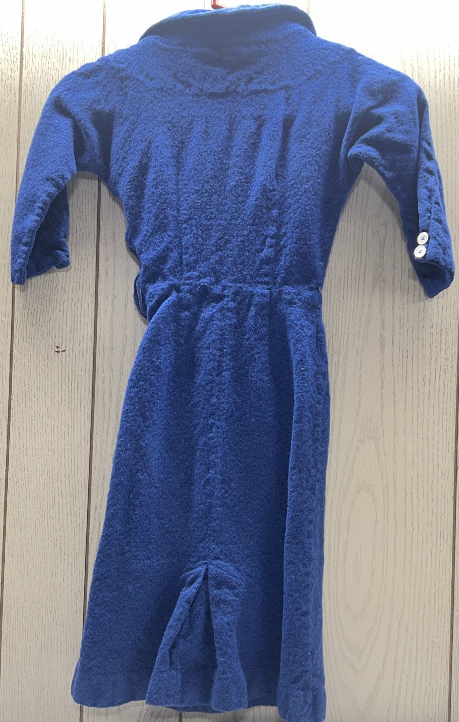Vintage Marie Phillips Blue Sash Dress No Belt RARE