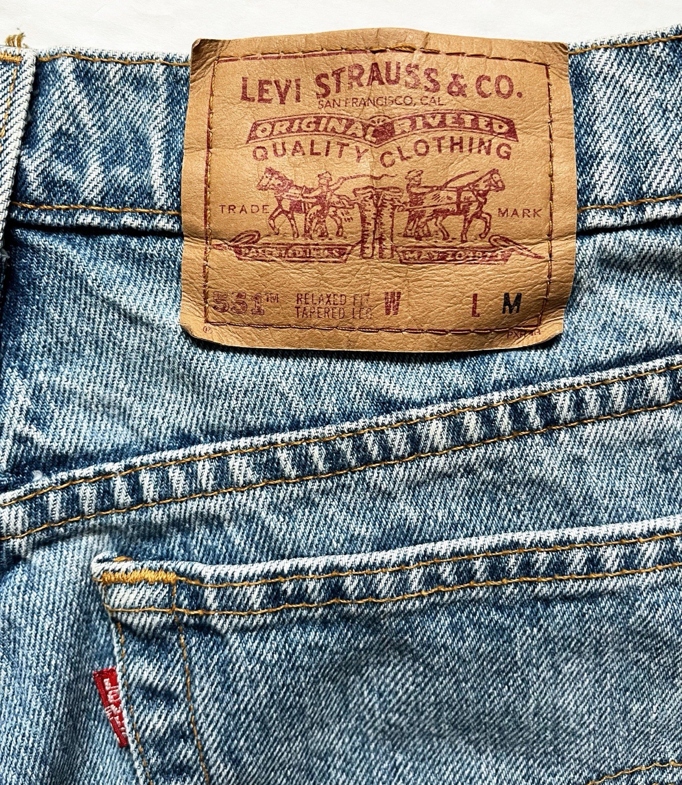 【VTG】1996 Levi’s 551 Relaxed Tapered Jeans 🇺🇸USA Made Women’s 12 PET Fit 29×27