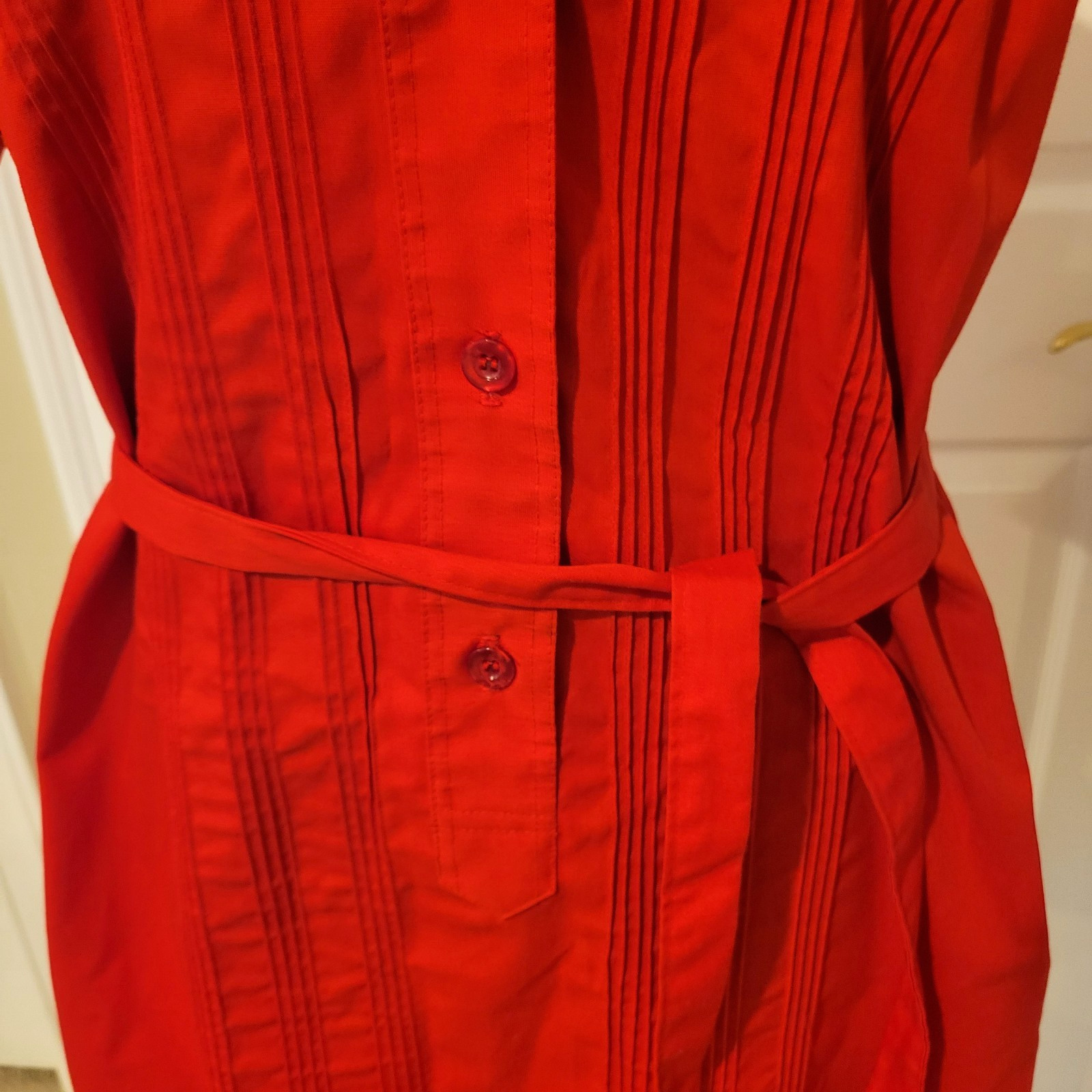 Vintage 1950’s Lady Van Heusen Vanopress Shirt Dress/ House Dress Size 12