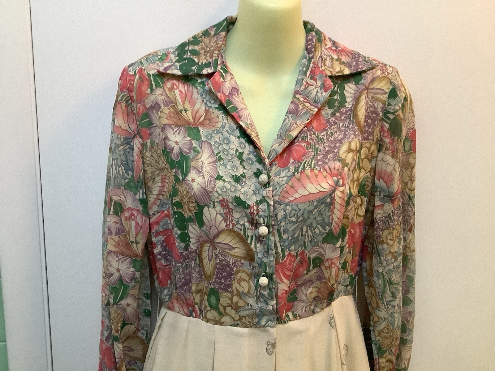 Vintage 1960s/70s Avalon Classics Spring Floral Maxi Dress, Prairie, Cottagecore