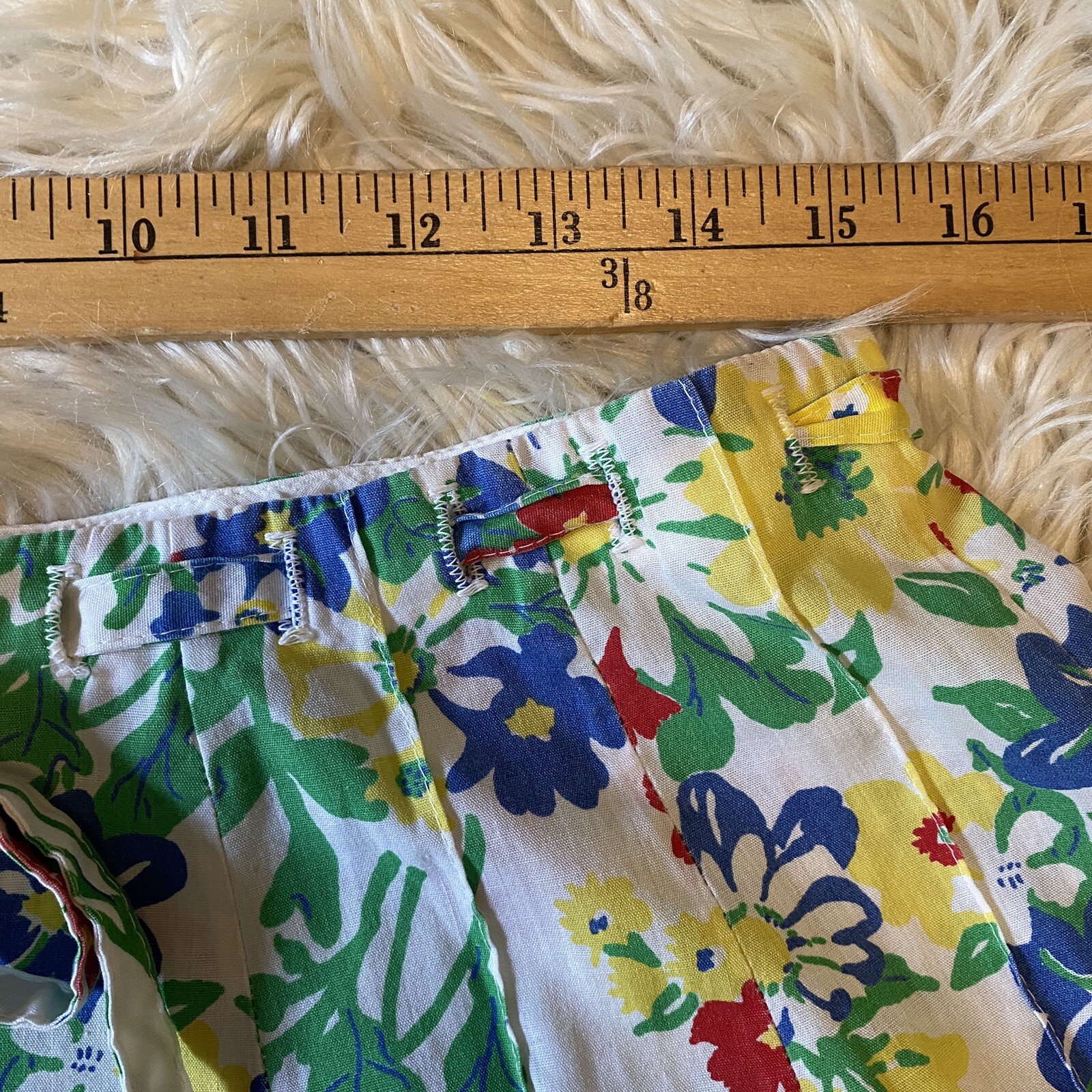 Vintage 70s A Line Floral Flare Belted Skirt Boho Cottagecore Medium 8/10