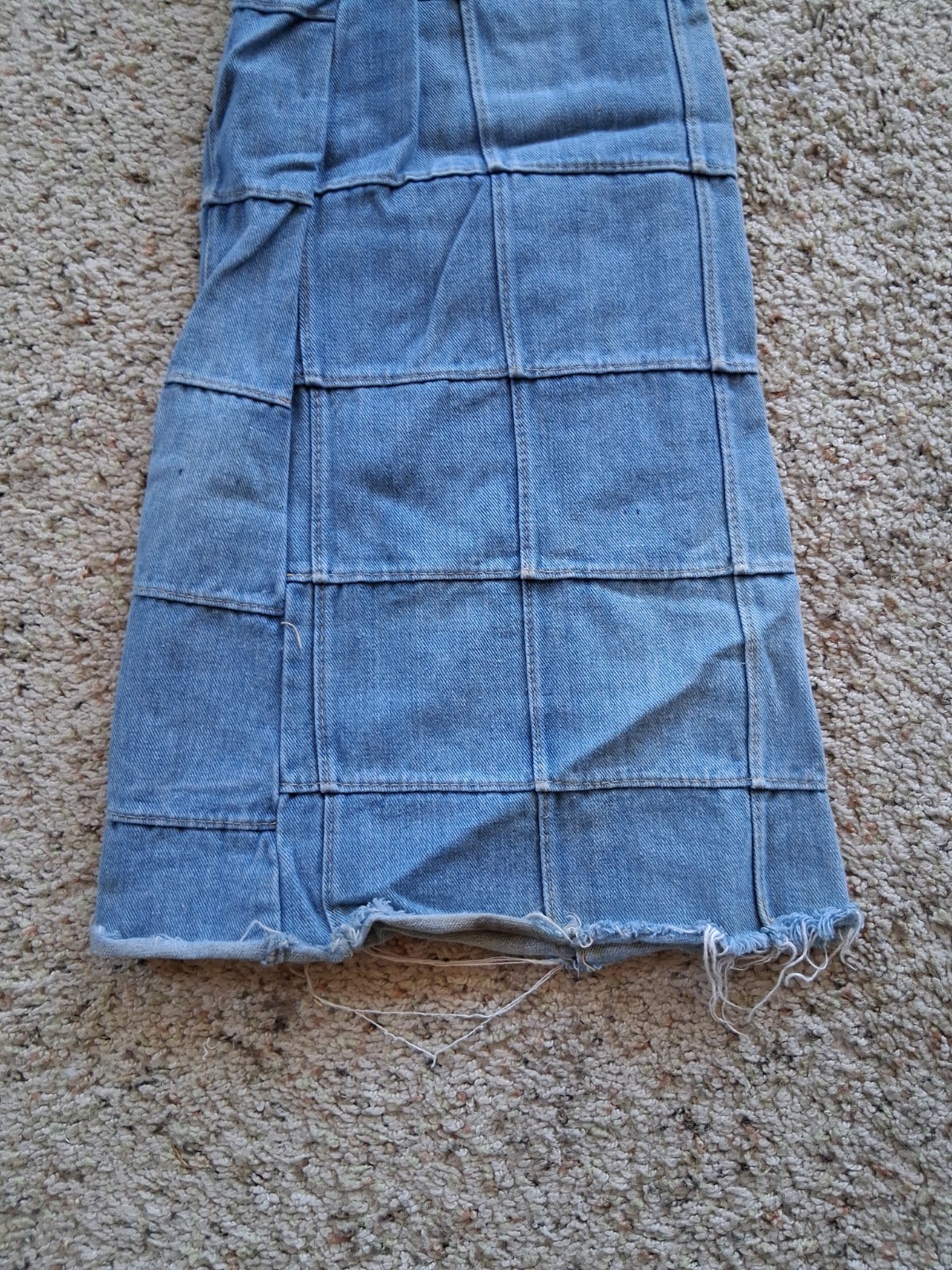 Vintage Brittania Sportswear Patchwork Bell Bottom Jeans Approx: 27×34 70’s