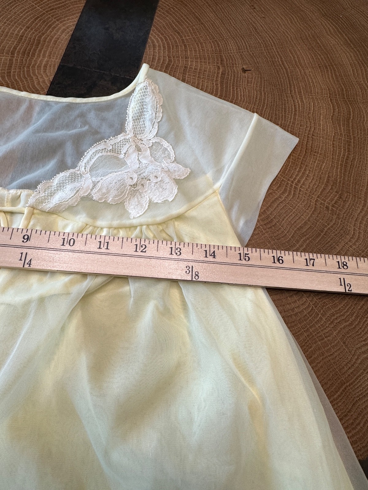 Vintage Carson Pirie Scott & Co 2 Pc NIGHTGOWN ROBE Lingerie Set LACE TWEE L