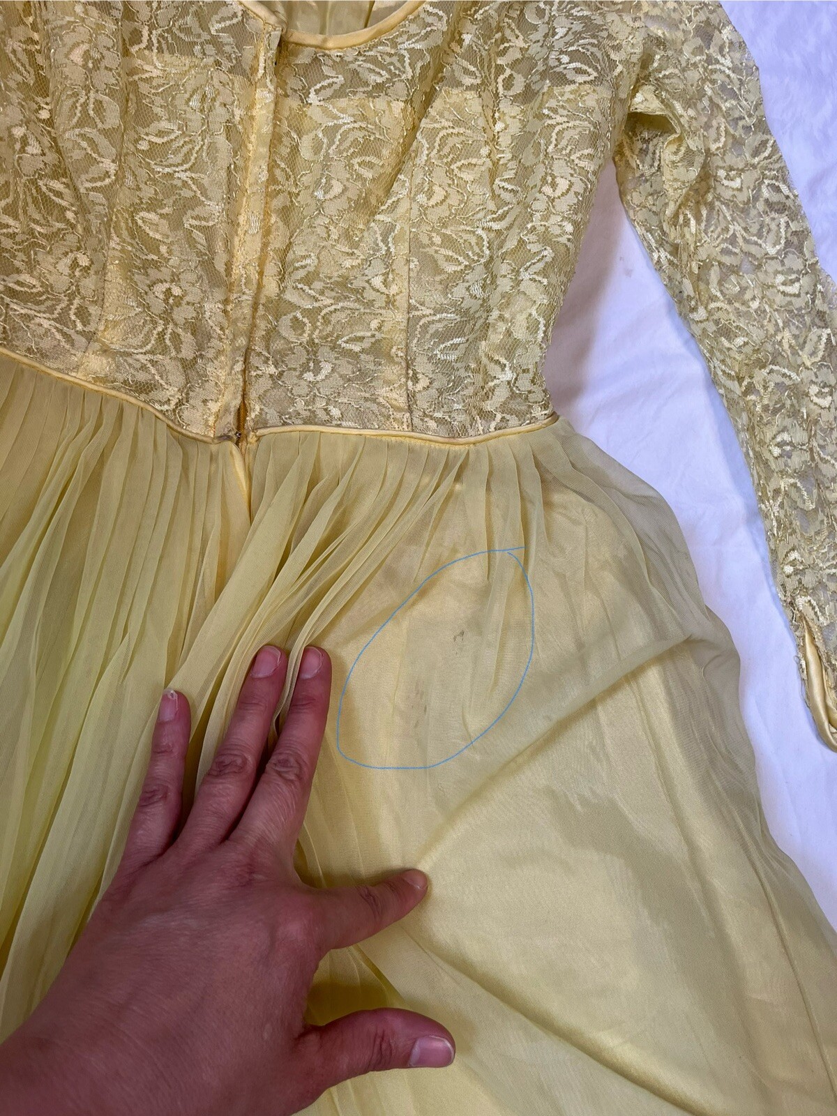 VTG 50s Swing Dress Circle Skirt Lace Sweetheart Prom Graduation Circle Skirt
