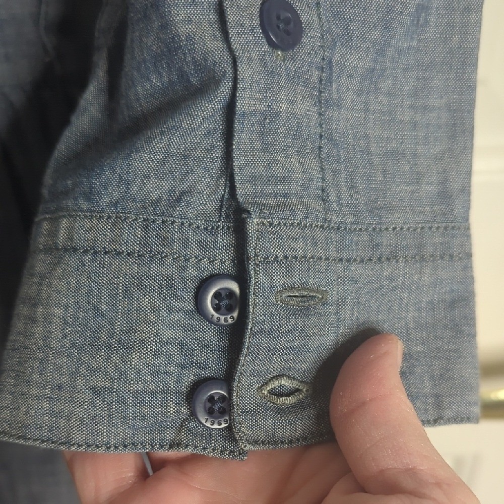 Gap 1969 Chambray Shirt Dress Size Medium *Missing Original Belt*