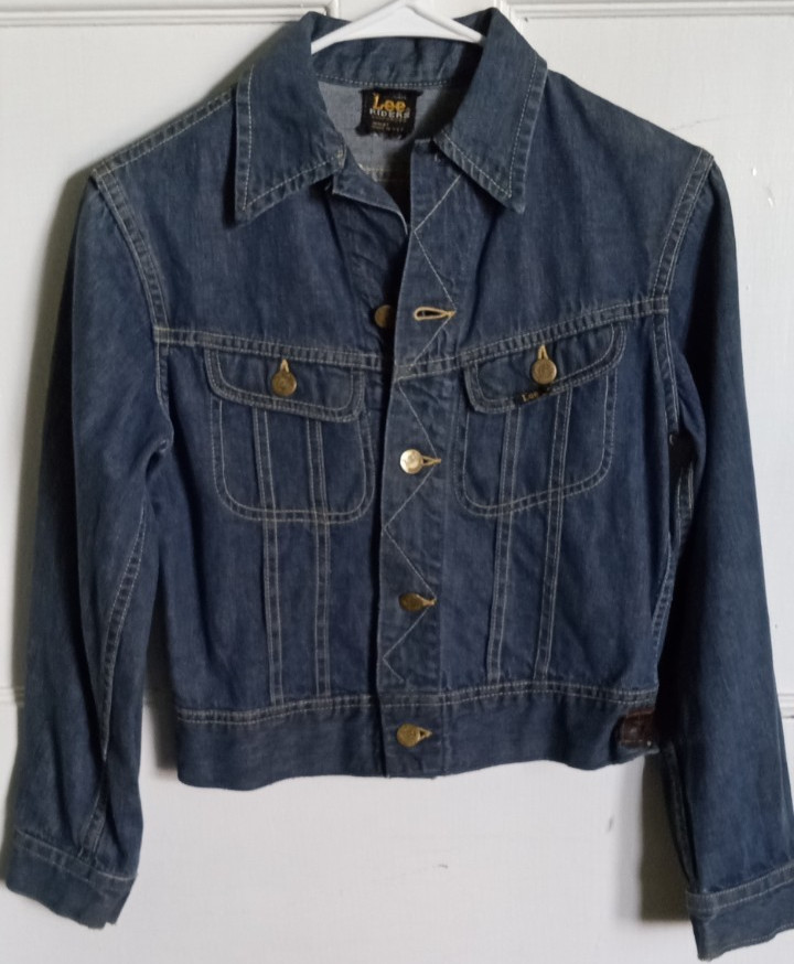 XS Woman’s OR Large Youth True Vintage 60s Lee Riders Sanforized Denim Jacket