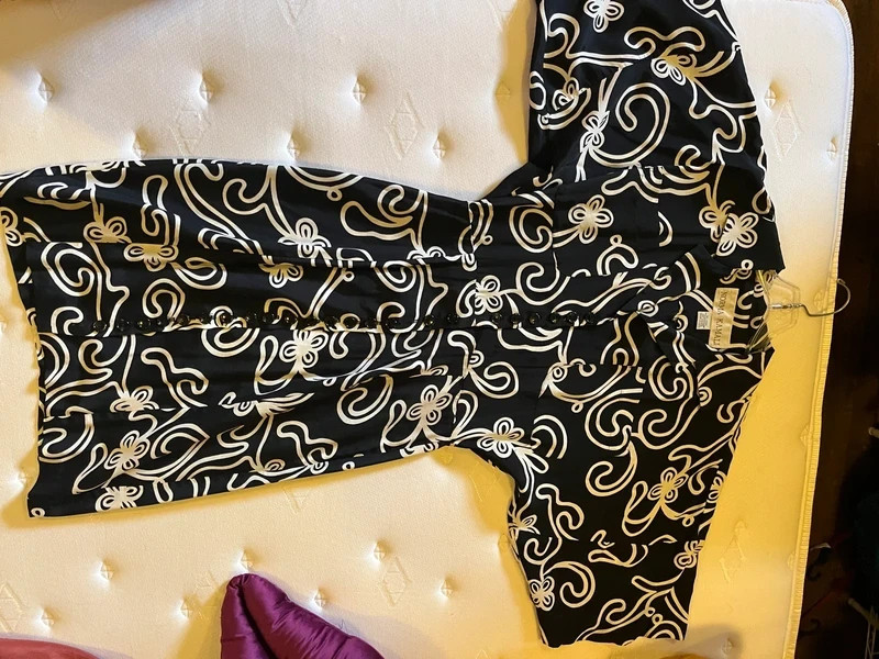 Vintage 1980’s Norma Kamali abstract print dress