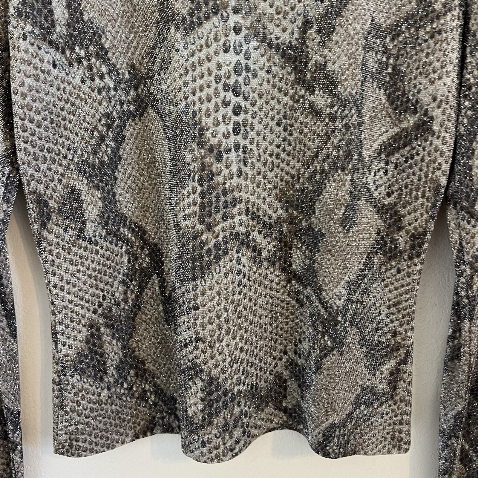 Vintage Semi Sheer Snakeskin Long Sleeve