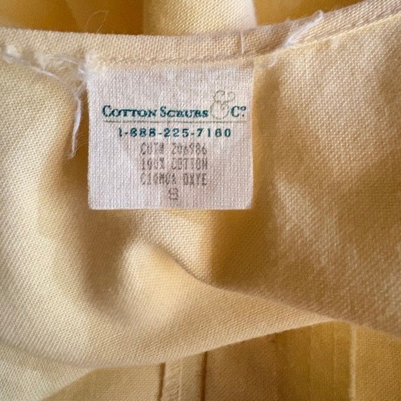 Vintage 100% Cotton Butter Yellow Dress Women’s S Sleeveless Cottagecore Prairie