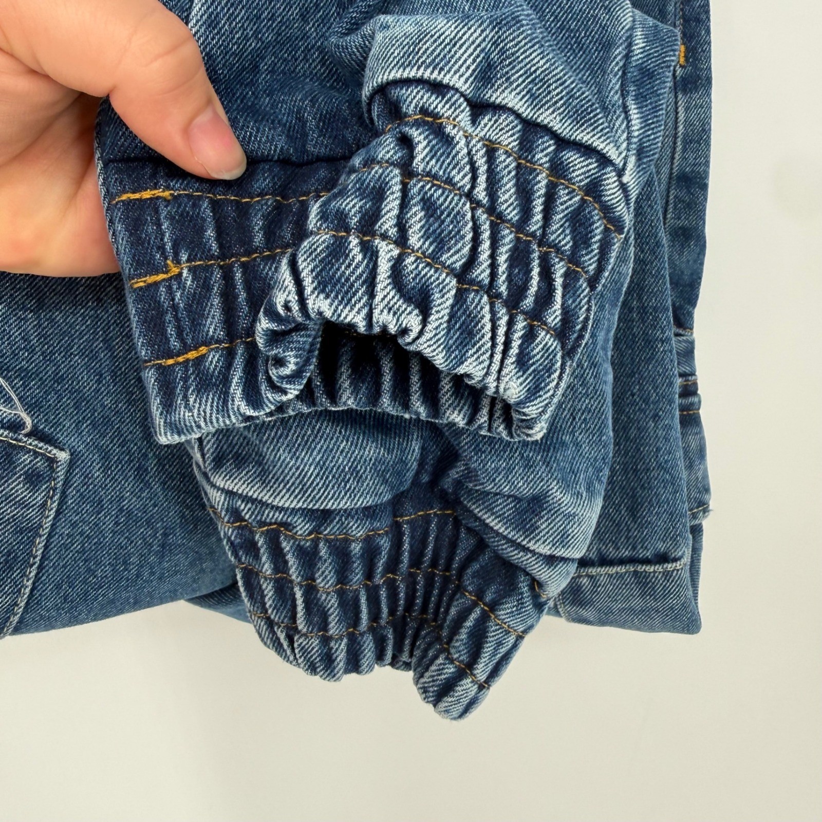 SER.O.YA VERONICA DROP CROTCH JOGGER JEANS TAHOE 100% ORGANIC COTTON SIZE 23 NWT