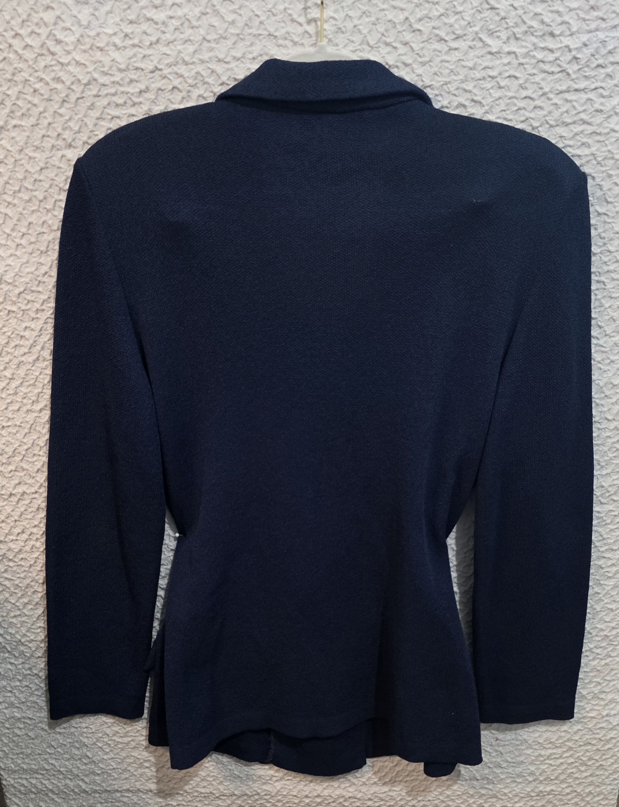 VTG Castleberry Navy Blue Blazer Jacket Career Gold Buttons Made in US 14