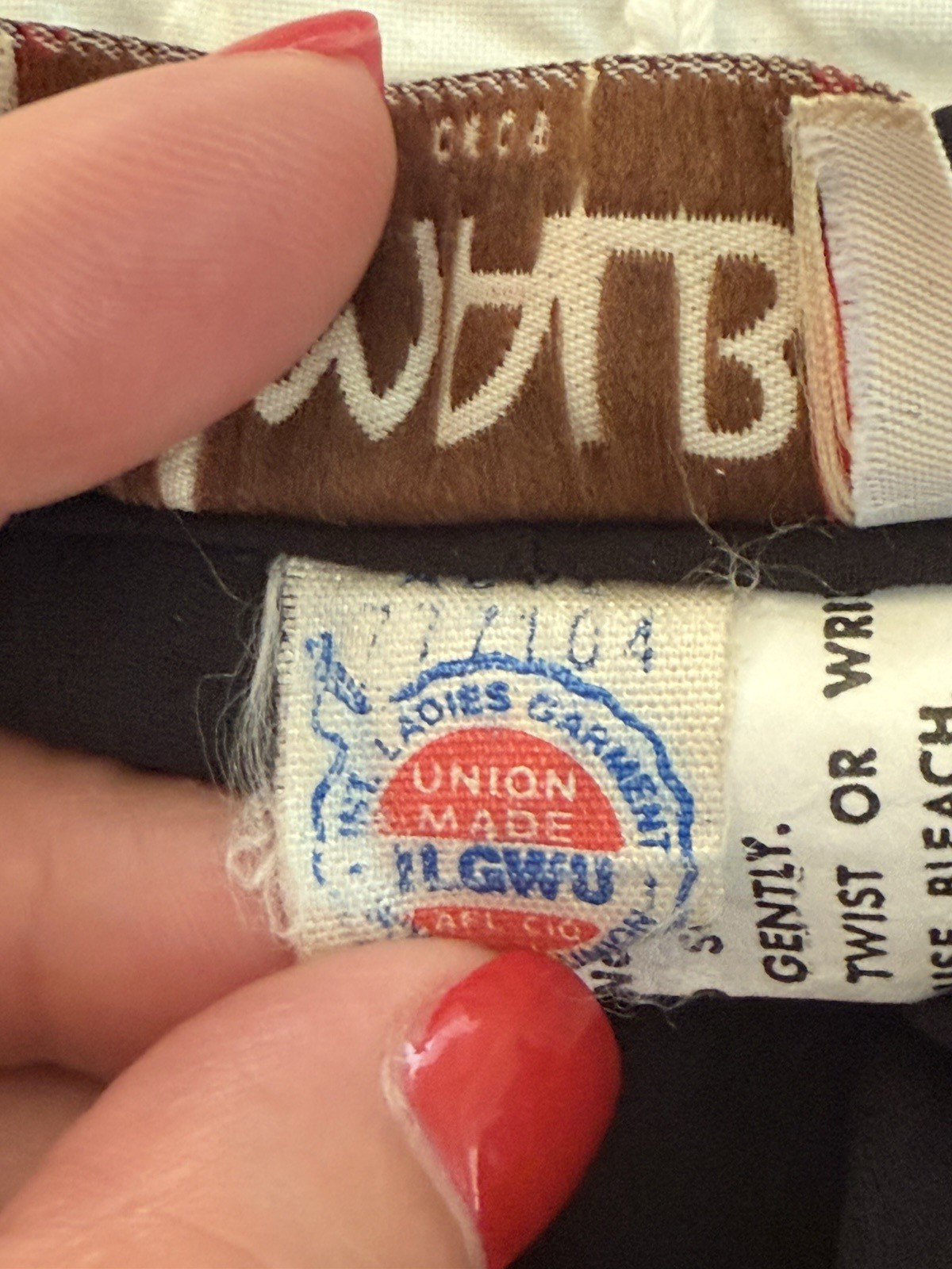 Rare Vintage Malbe Womens Black Chiffon Pants Union Made Size Small Inseam 29″