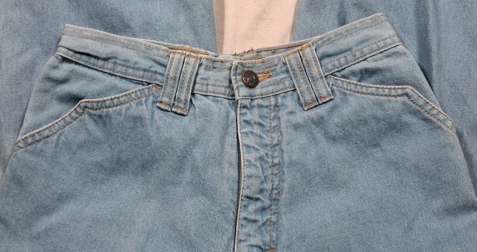 Vintage 70s Women’s „Male” Brand Jeans Bell bottom Flare Denim Size 24 X 32