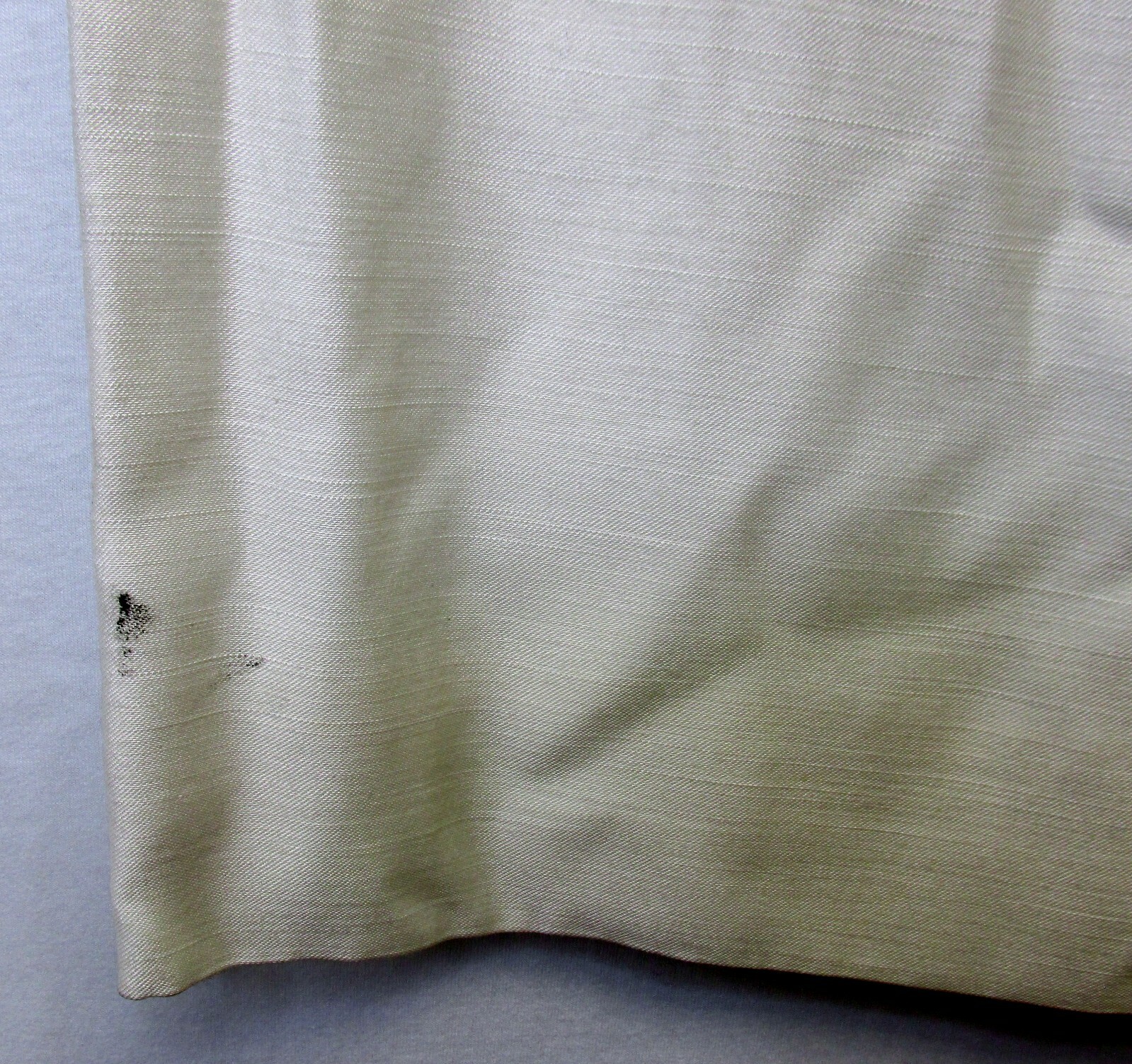 Vintage 60s R&K Originals Cream Shantung Gray Beaded Sheath Dress Holiday 34″