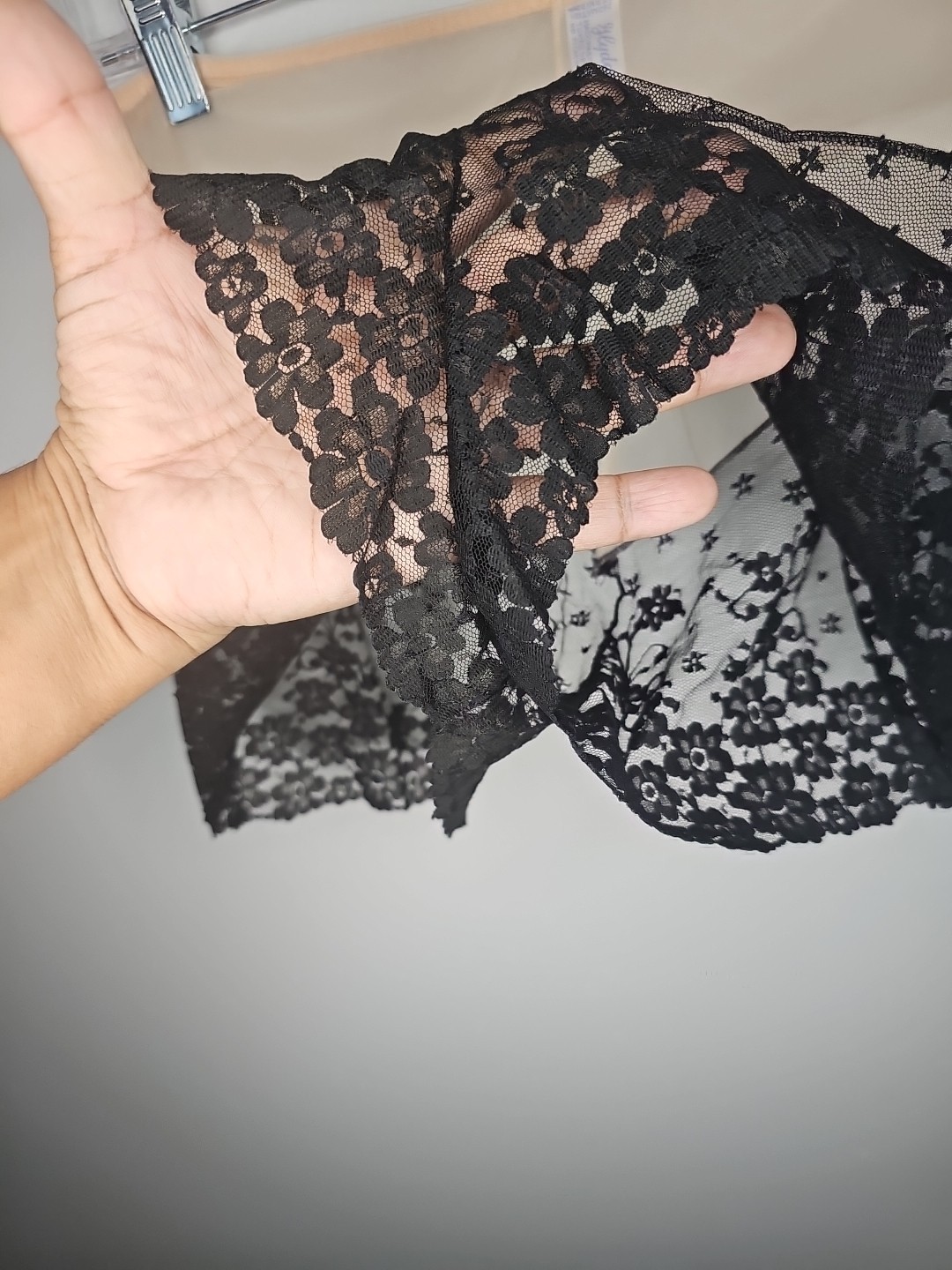 Vintage Glydons 100% Nylon Slip Shorts Pink/Black Lace Detail Size Med.