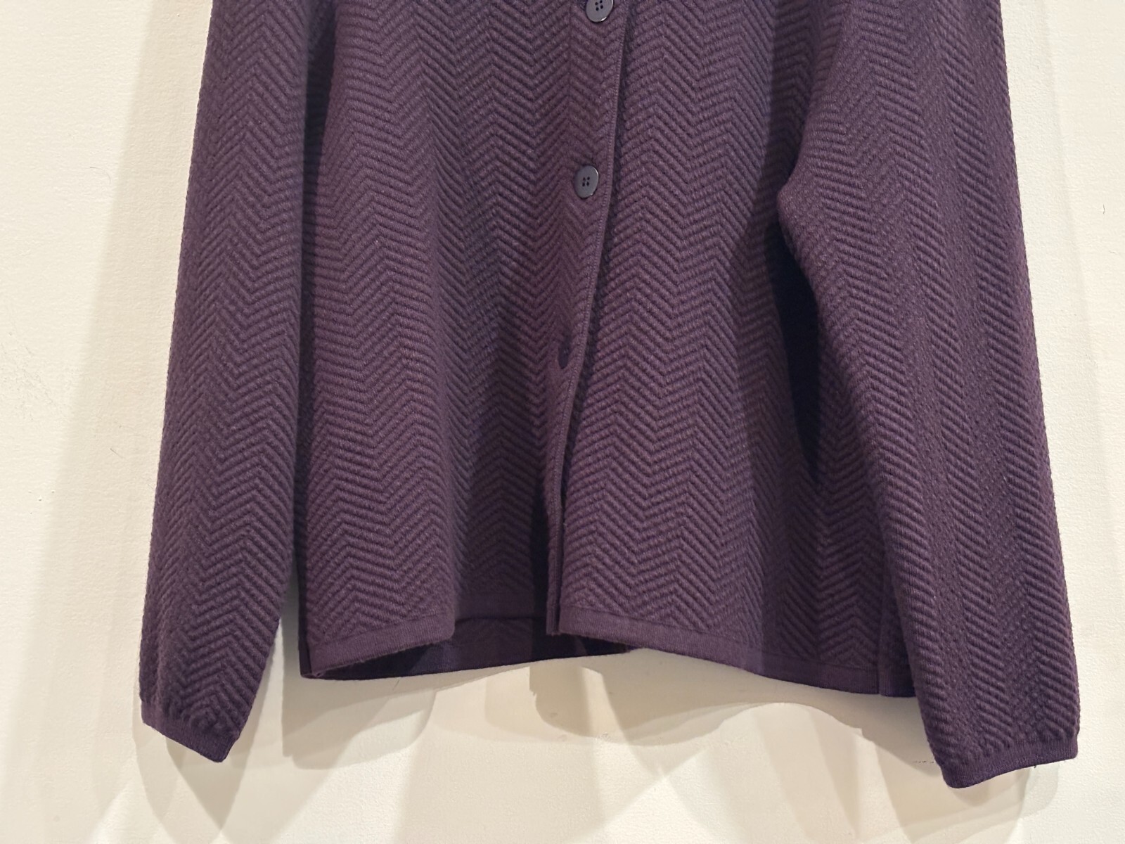 Vintage Rodier Purple Knit Cardigan/Jacket – Made in France