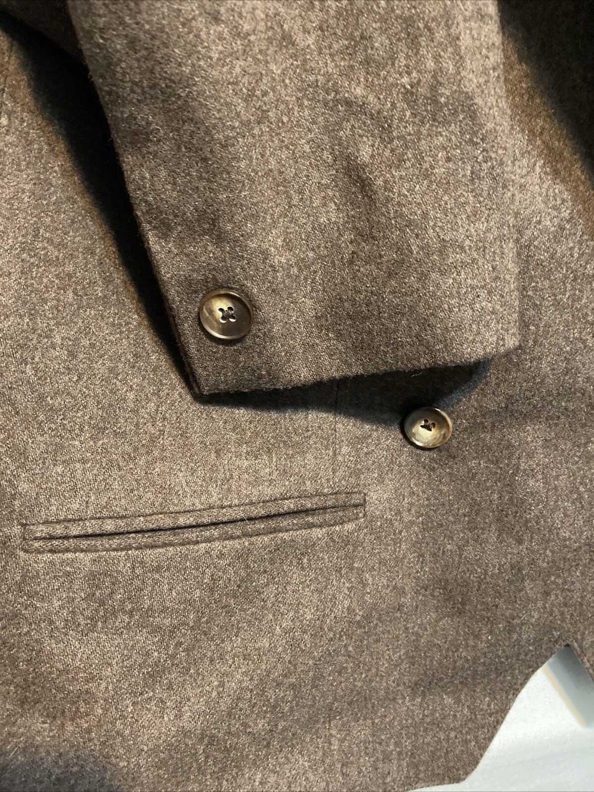 Vintage Gordon of Philadelphia Pure Wool Blend Jacket Double Breasted 10 Brown