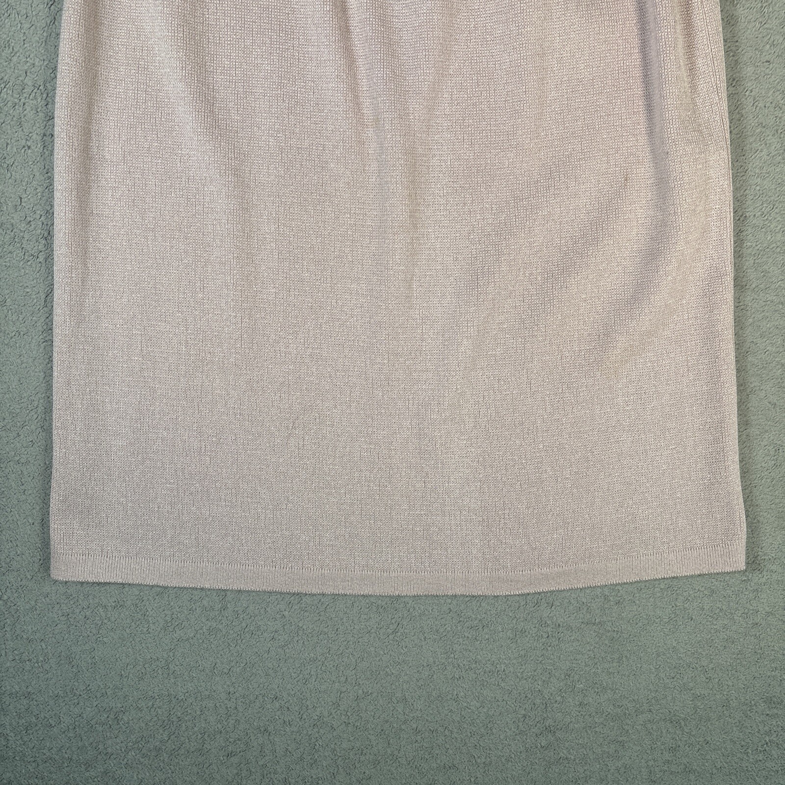 Vintage Philippe Marques Petites Pink Knit Pencil Skirt Elastic Waist