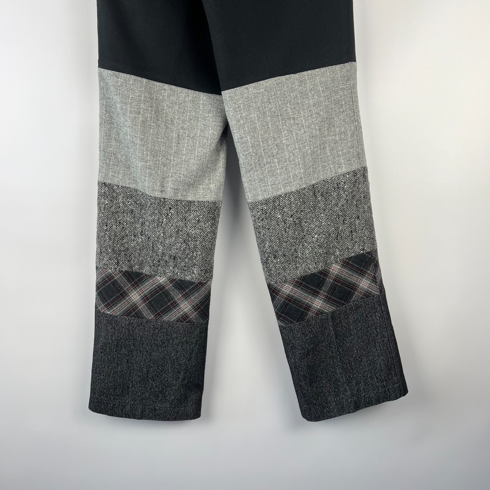 Vintage Miss Sixty Patchwork Wool Pants Archive Avant-Garde Italy Y2K Size 31