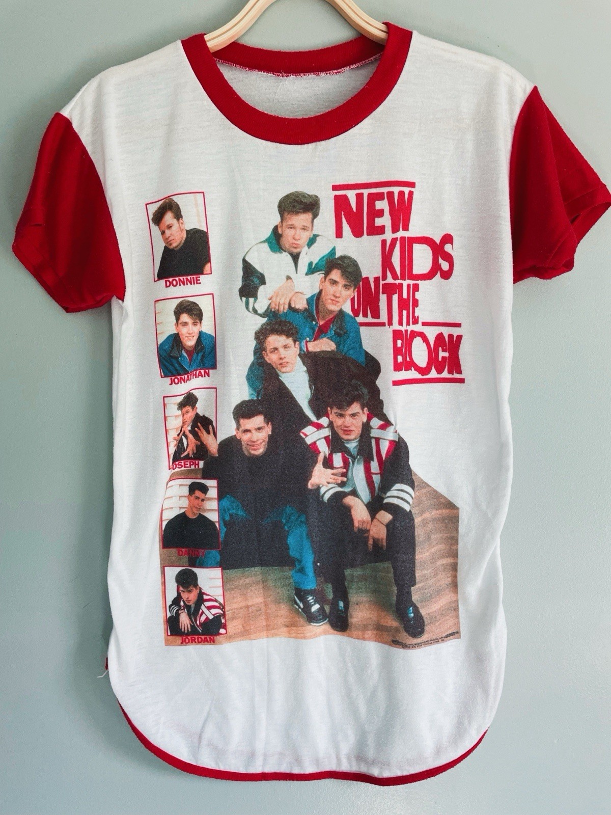 Vintage 1990 New Kids on the Block NKOTB Retro Rock Nites Graphic T-shirt Small