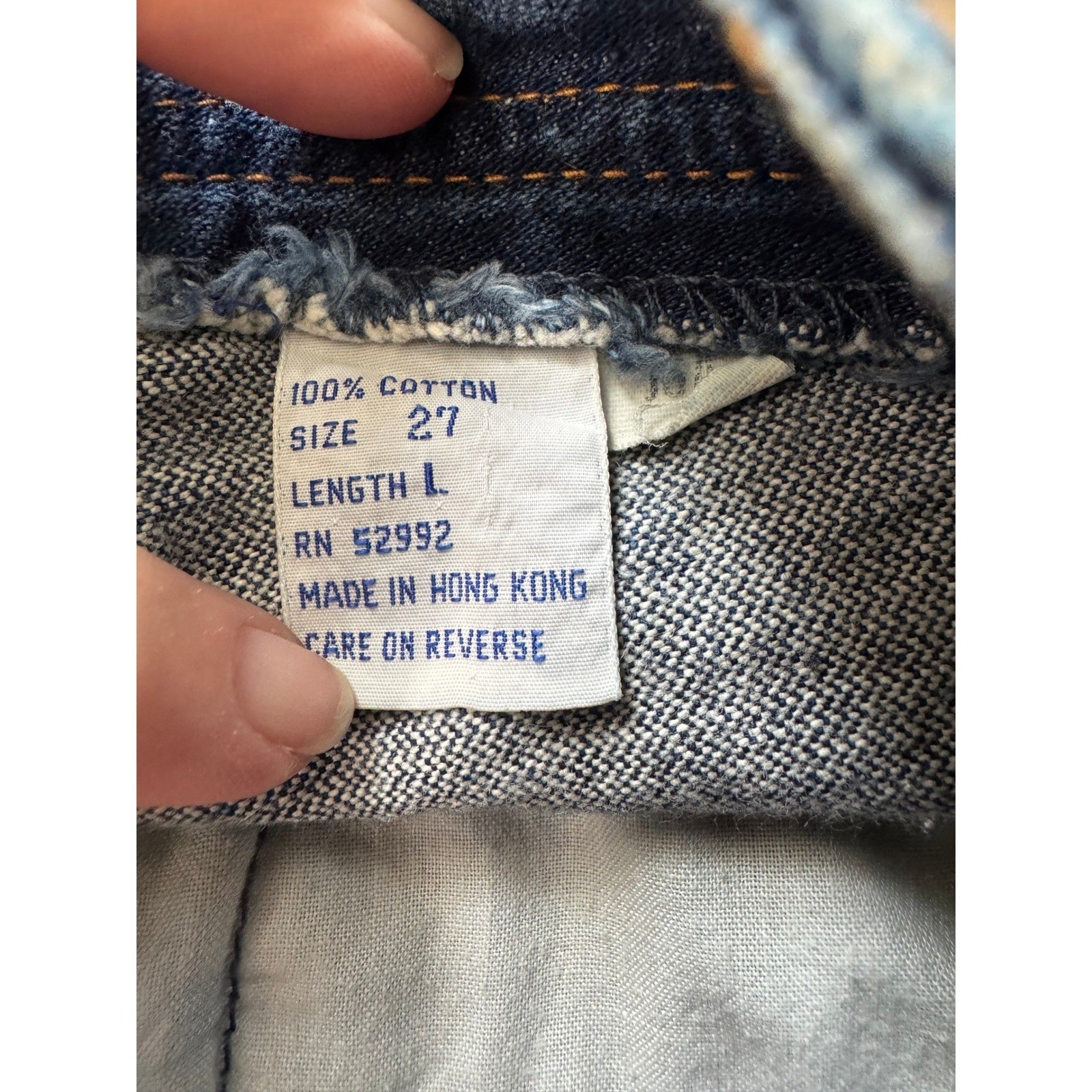 Jordache Jeans Womens 27 Blue Vintage High Rise Heart Pocket Straight Leg Denim
