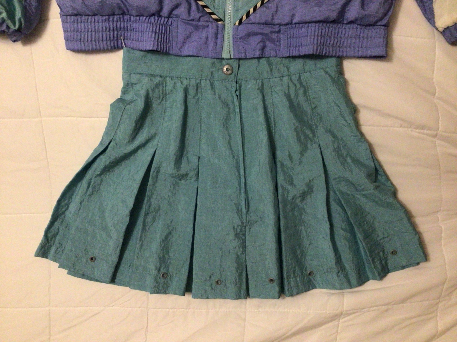 VINTAGE 80s Wind suit IXSPA by Jamie Sadock Jacket Size SMALL skirt Size 2 CLEAN