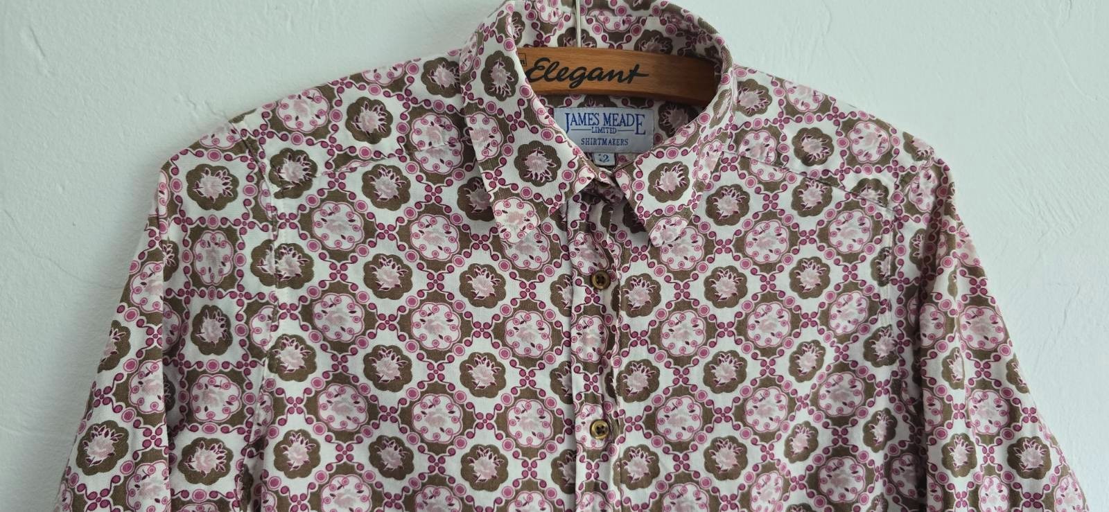 VTG James Meade Liberty Floral Shirt UK 12 Tana Lawn Cotton Long Sleeve Blouse