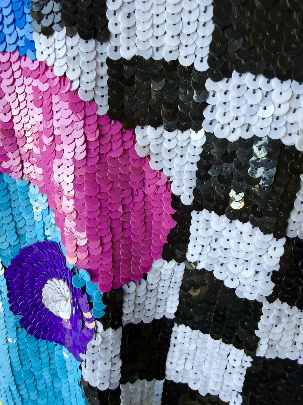 Vintage 80s Sequin Beaded Colorblock Art Deco Zip Jacket Statement Coat Glam XL