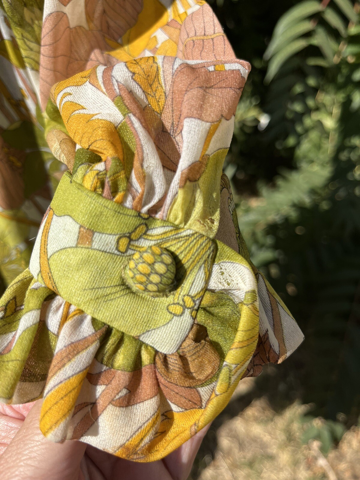 Vintage 1960’s Handmade Chiffon Garden Tea Party Ruffled Dress