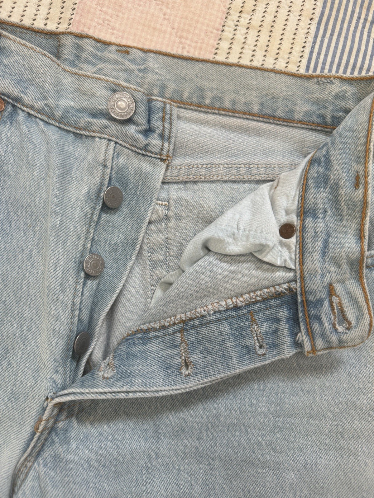 Vintage 1990s Levi’s 701 Student Light Wash Perfectly Faded Distressed 26 x 29