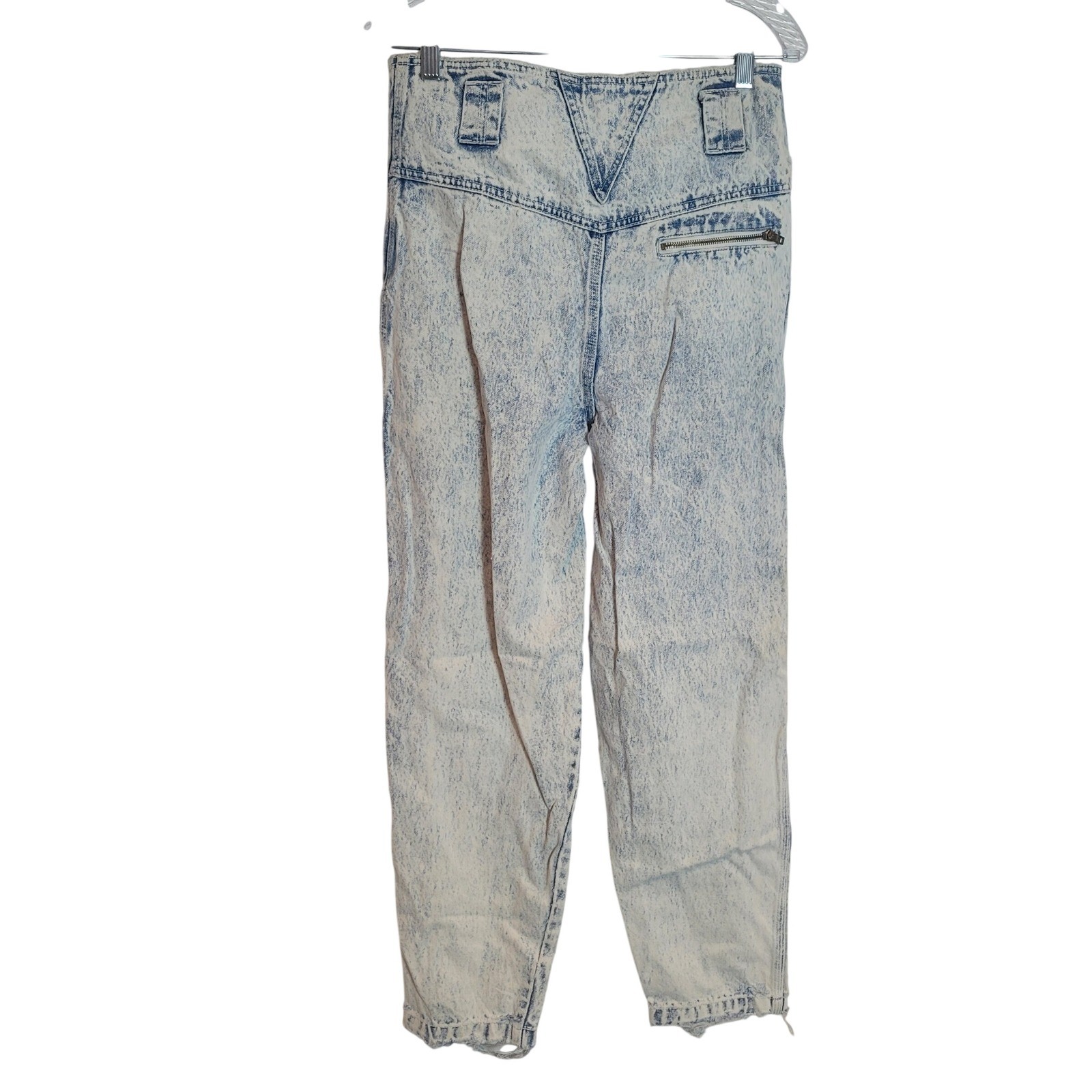 Filippo-Totti Vintage Women Acid Wash High Waist Tapered Jeans Blue 29″ Waist