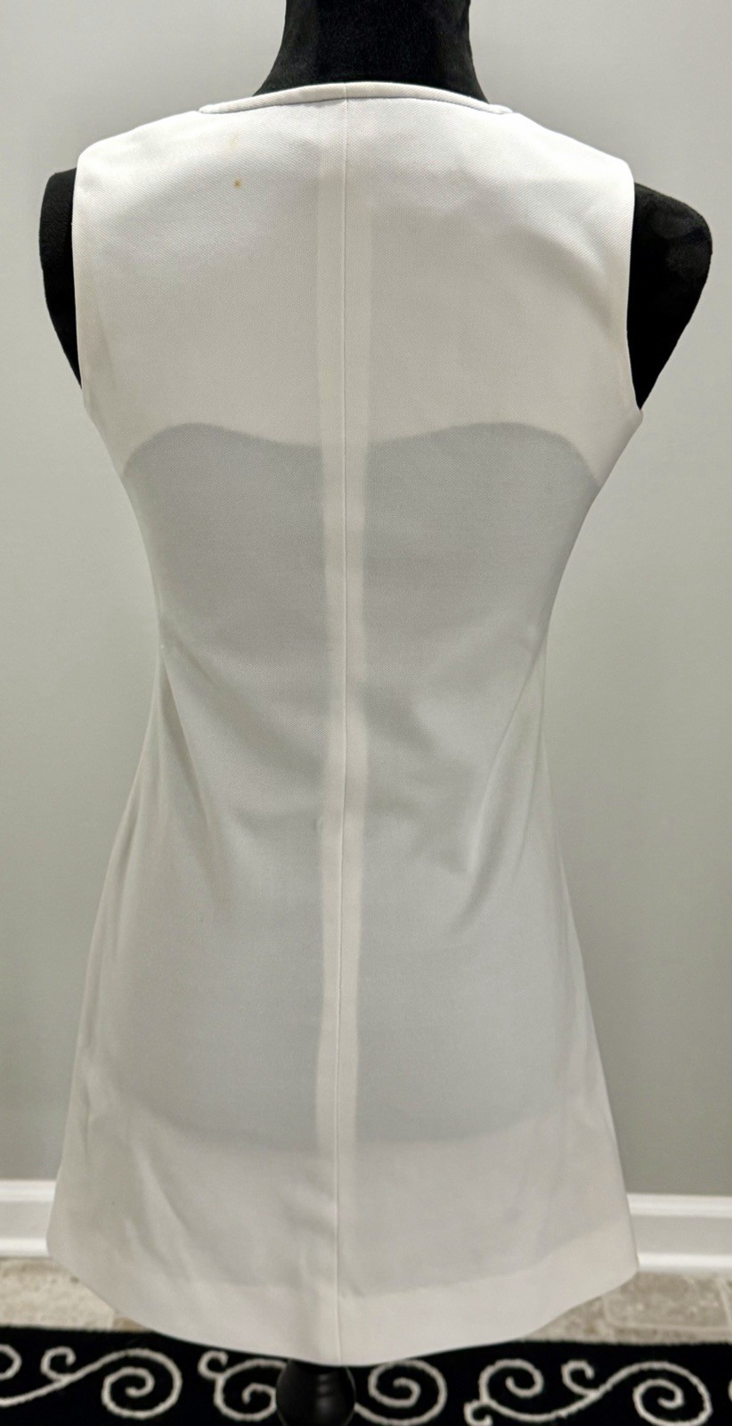 2 Vintage 1970s Women’s Navy & White/Off White Dresses