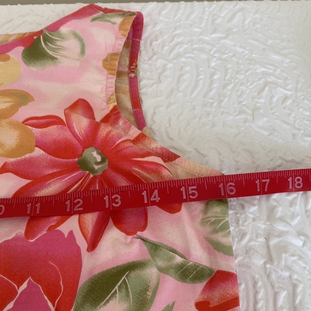 Vintage Niki-Lee Dress Size 5 Sleeveless Floral Pink
