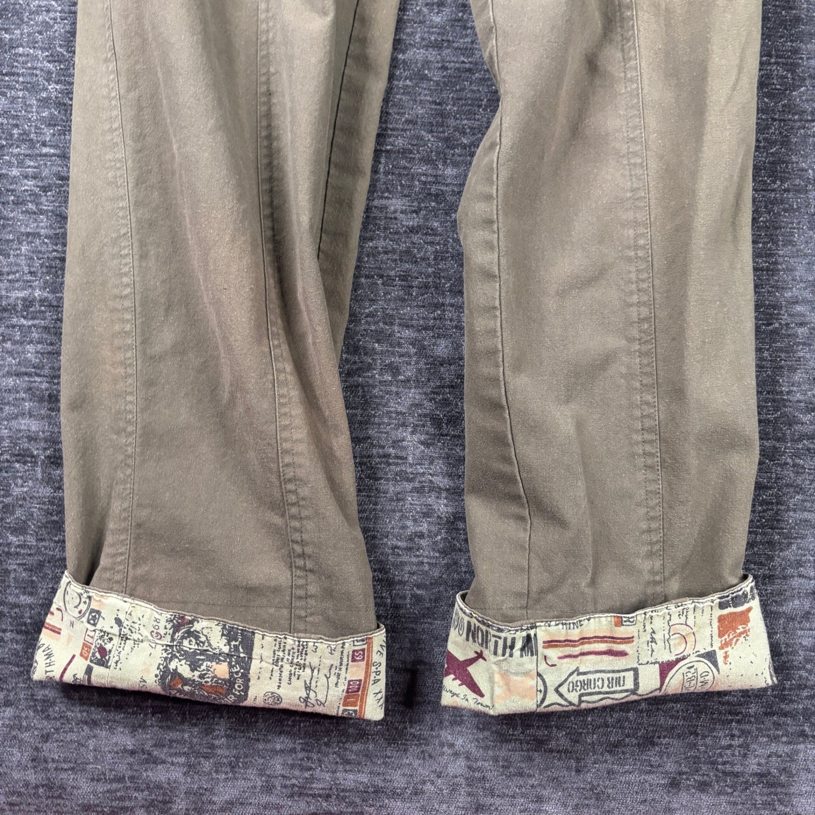 Vintage Cotler High Waisted Cargo Pants Womens 29×34 Green Khaki Tapered Utility