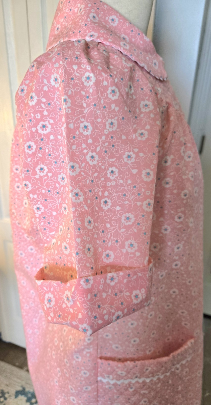 Vintage 60s/70s Dressing Gown Leisure Life L Women’s Pink Floral