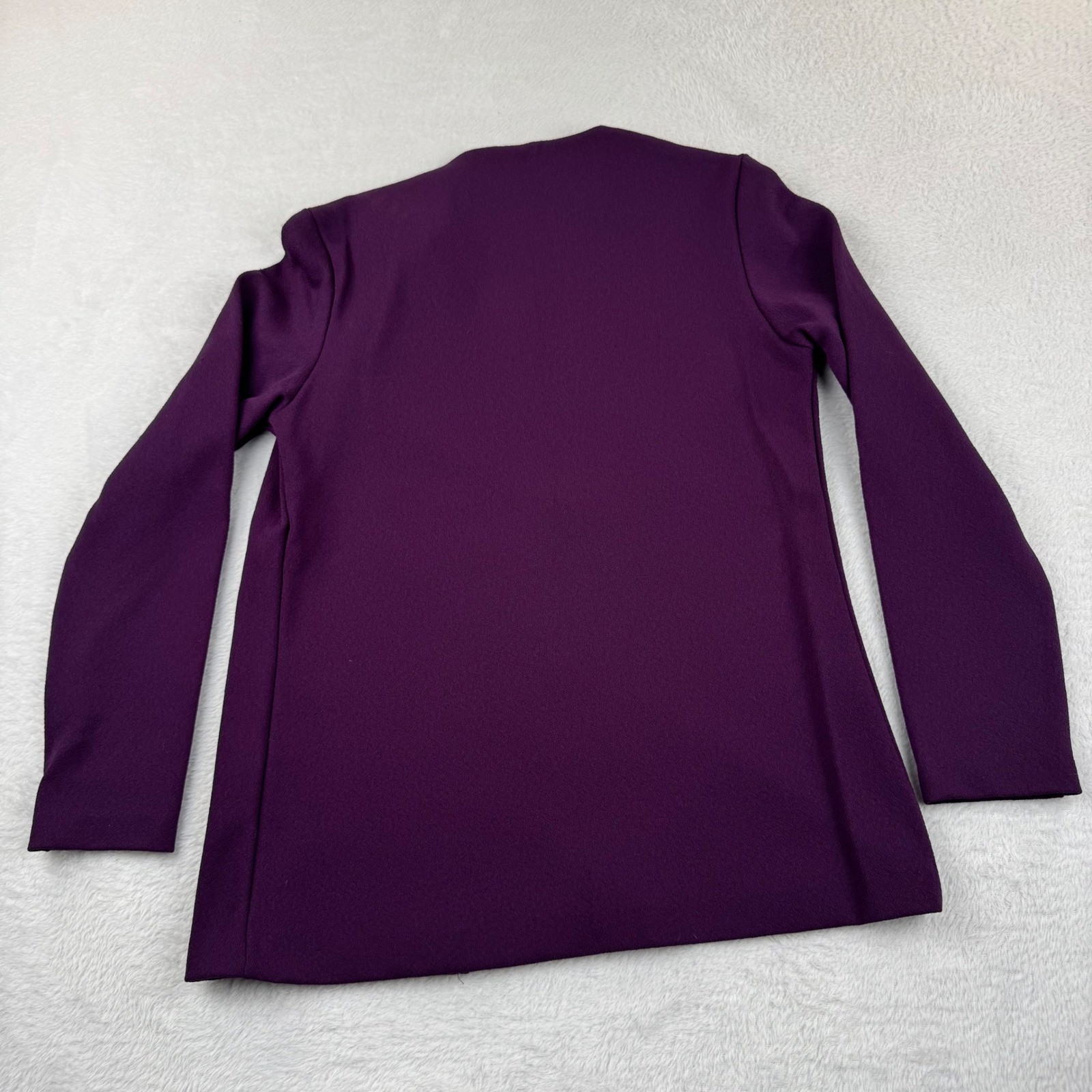 VINTAGE Lady Blair Cardigan Vest Set Womens 7 Purple 70s ILGWU Contrast Stitch