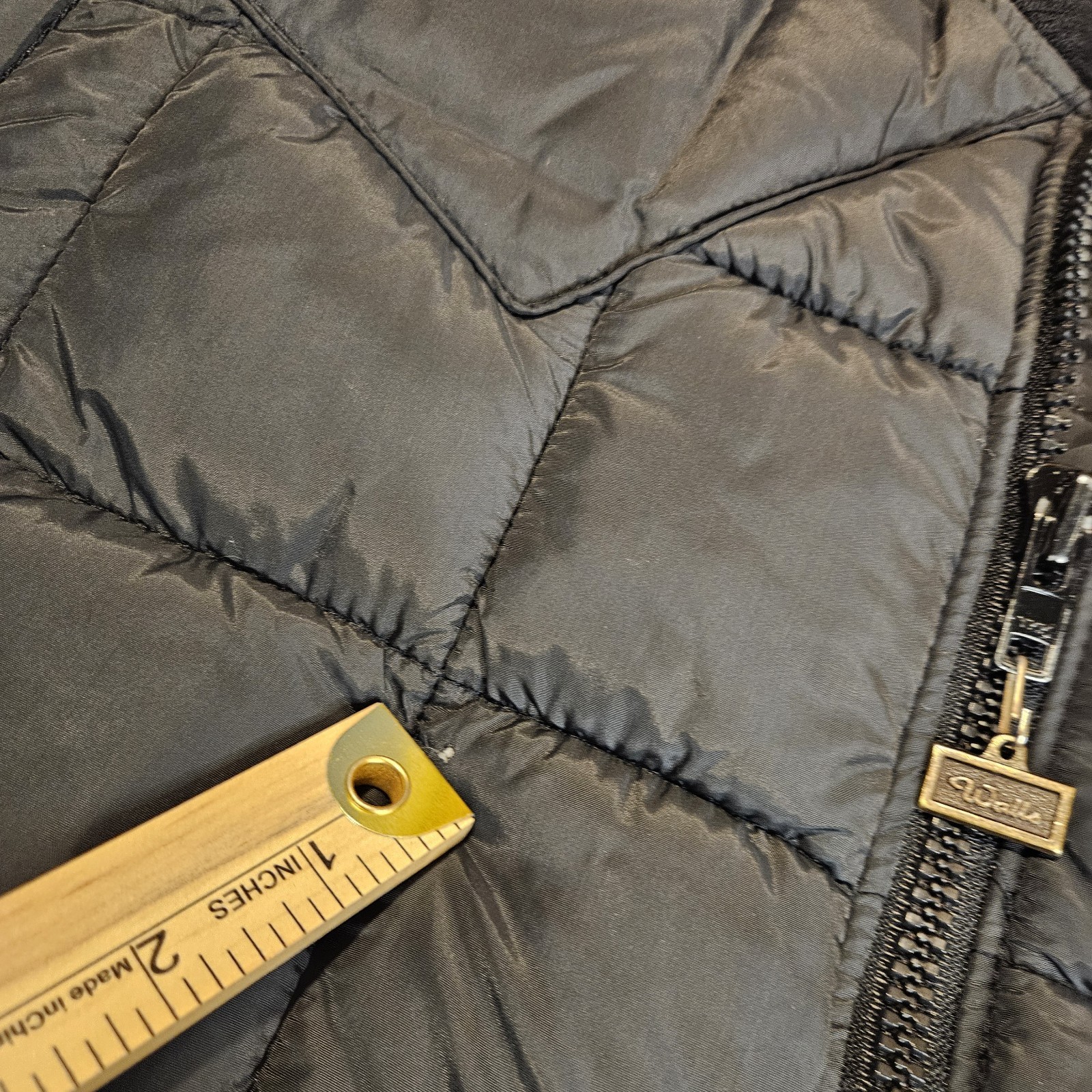 Wall’s Blizzard Pruf Ski Jacket Womens L Black Heavyweight Puffer Vintage 80s