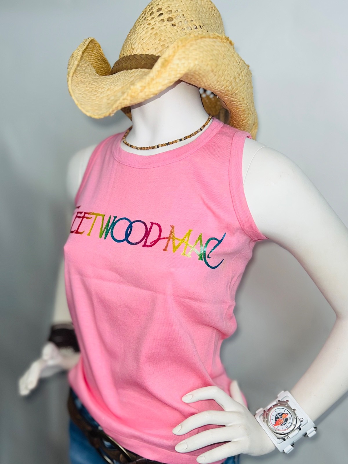 VTG 70s 80s FLEETWOOD MAC Stevie Nicks classic rock band UNUSED T-Shirt WOMENS L