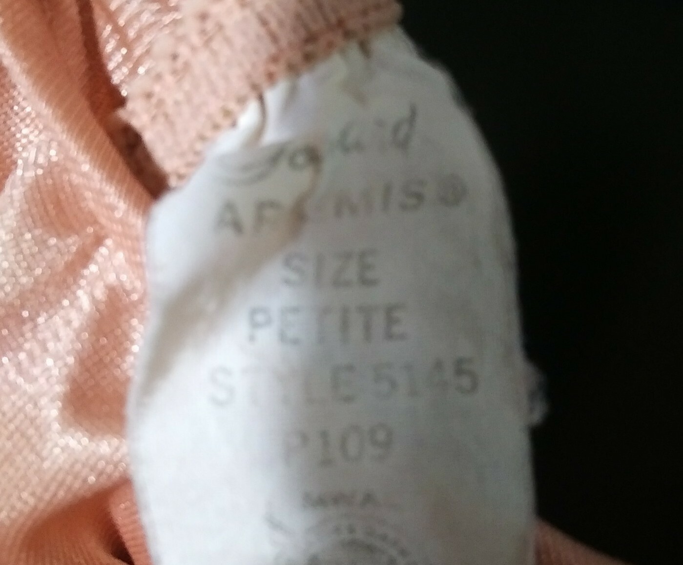Gossard Artemis Vintage Long Peach Night Gown Lace Women’s Size M Petite Bust 34