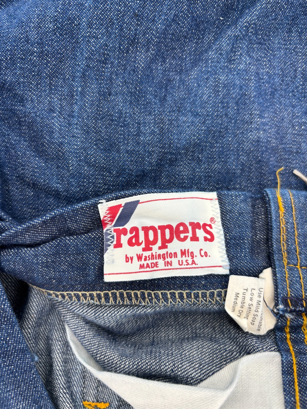 Rappers Bell Bottom Flared Jeans Womens Blue Denim High Rise USA 70s Vintage