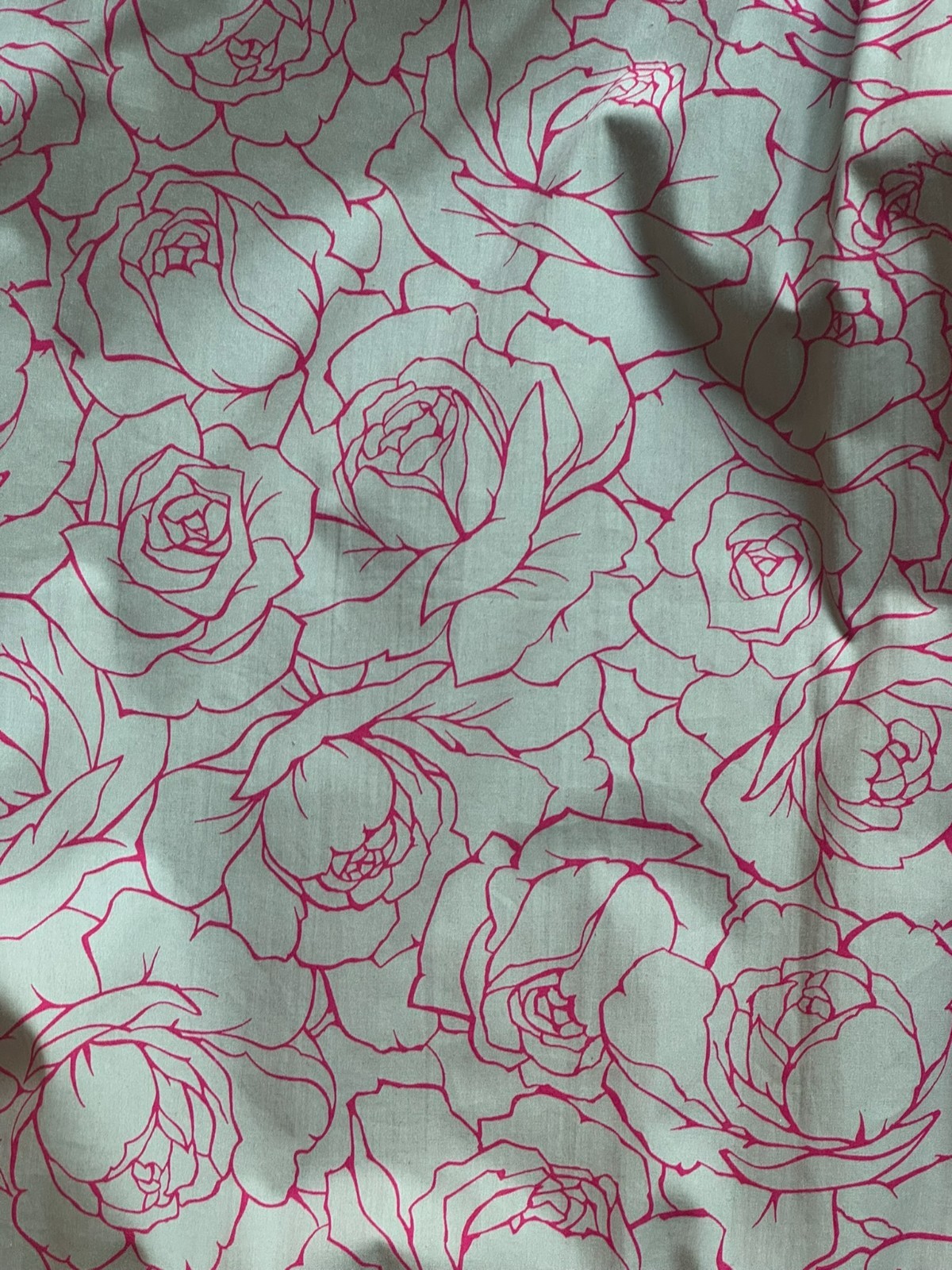 Vintage Fancy Dress 60s Handmade Cotton Roses Spencer Pleated Skirt 38 40