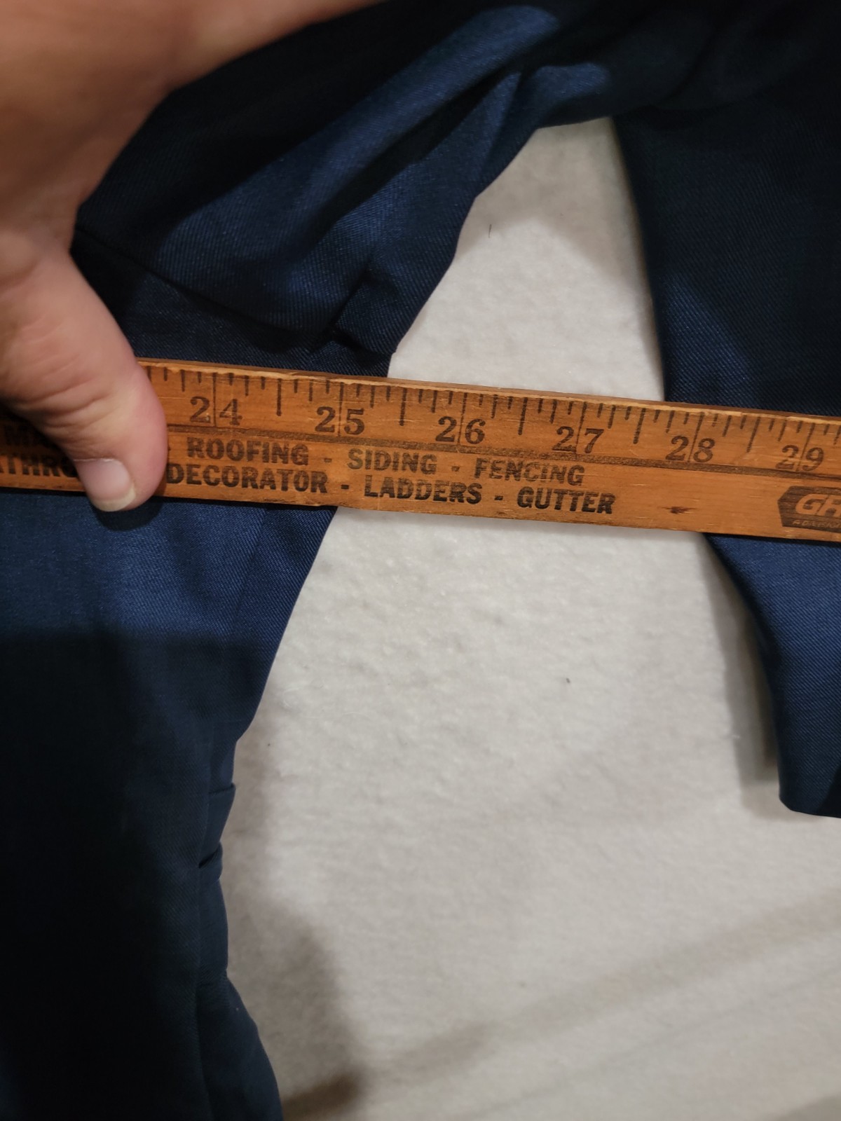 Chad’s Place Navy Blue Blazer Jacket Womens 22WP Made in USA Plus Petite Vtg 90s