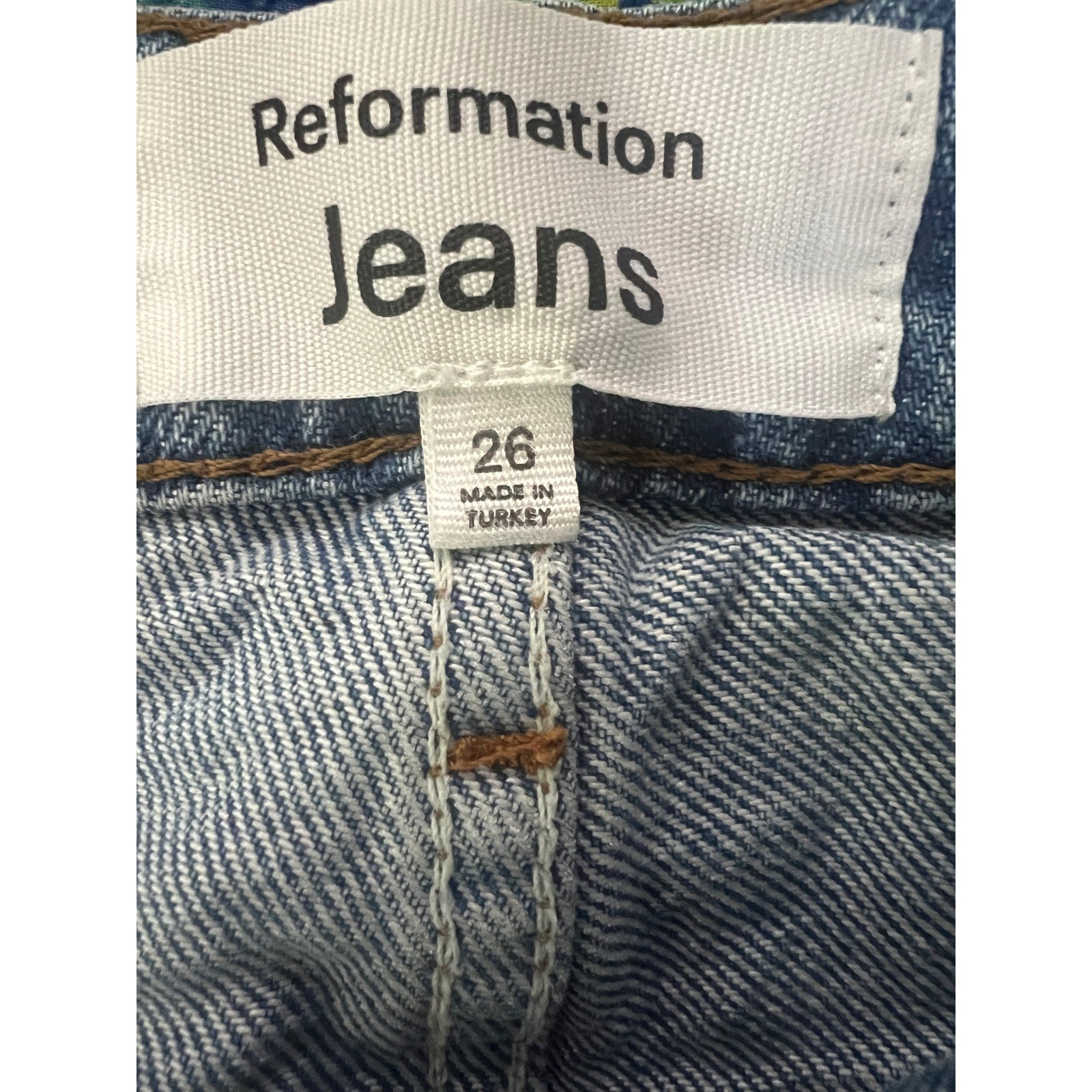 Reformation Val 90’s mid rise straight jeans size 26 casual