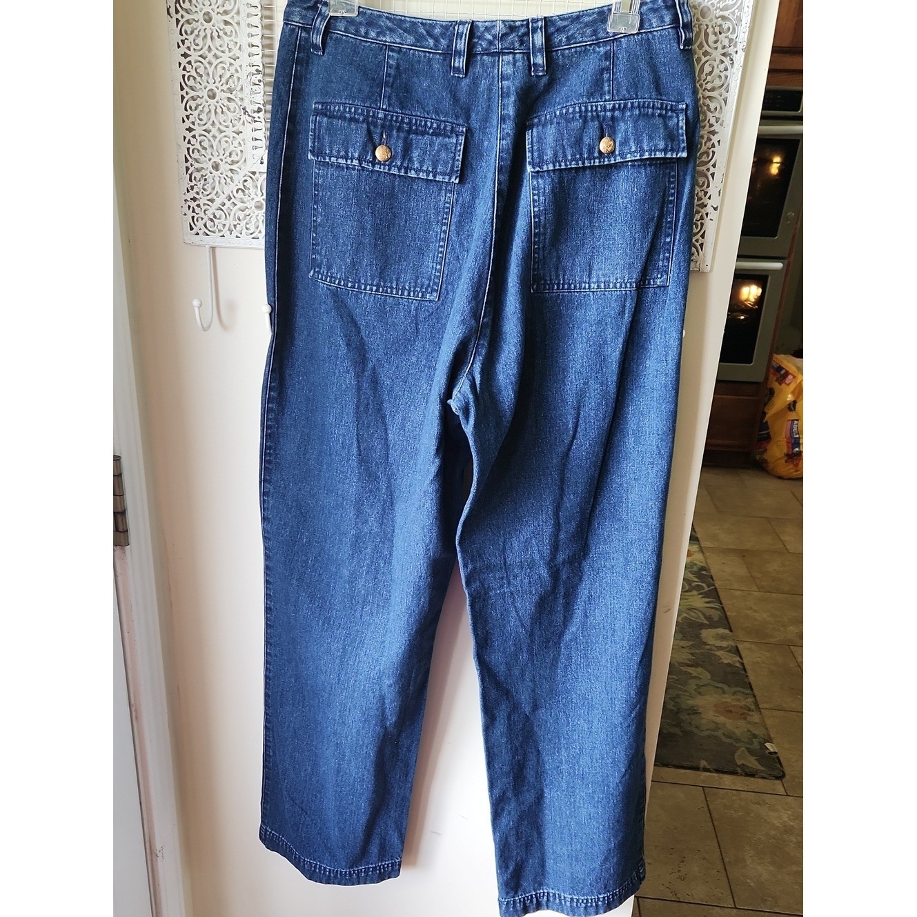 LRL Gold Crest Ralph Lauren Jeans sz 12 Denim Wide Leg Mom 90s Y2K