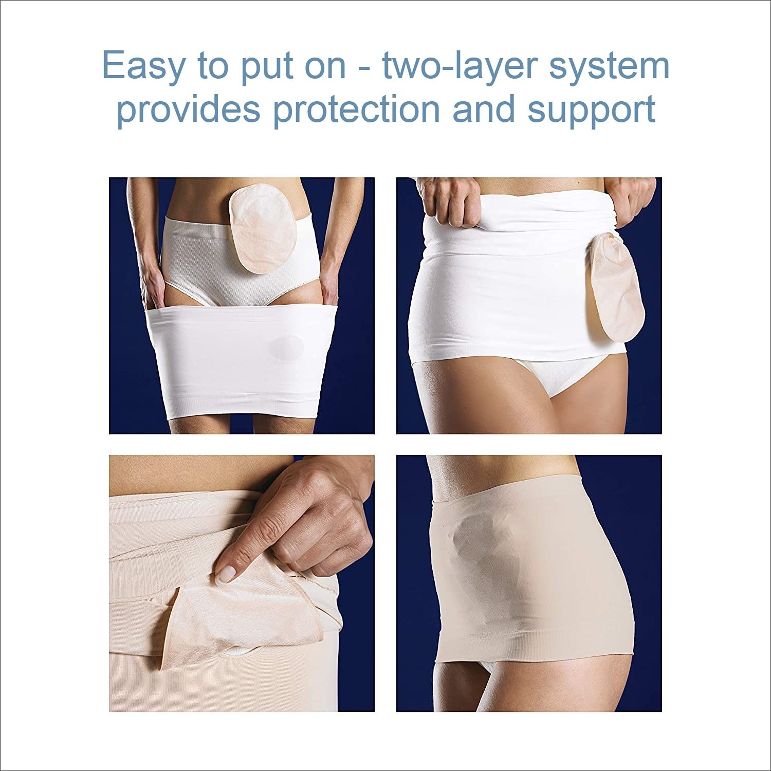 StomaSafe Plus Ostomy/Hernia Support Garment Light by TYTEX (Beige, M/L), 41-…